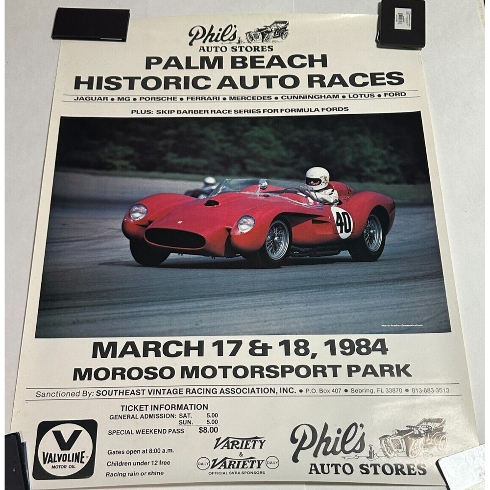 PALM BEACH‎ VINTAGE RACES HSR SVRA FERRARI MOROSO 1984 CORVETTE PORSCHE ELVA